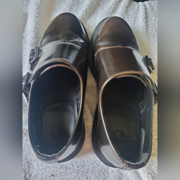 Dr. Marten Pandoras Double Monk Strap Shoes Brown Women's 6US - Picture 7 of 11